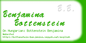 benjamina bottenstein business card